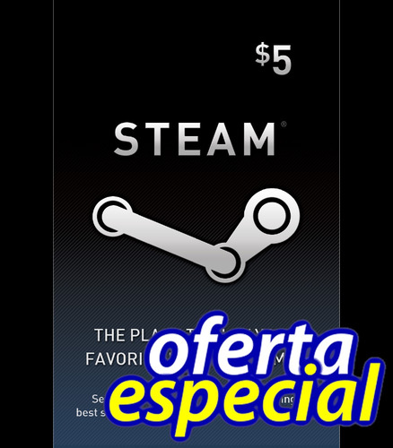 Tarjeta Steam Wallet Card $5 Usd Para Dota2 Oferta!!!