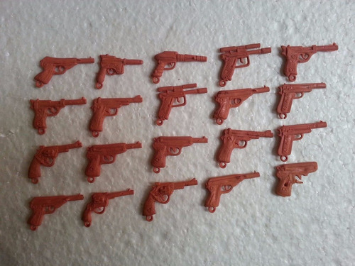  Lote Pistolitas De Juguete En Miniatura De Plastico