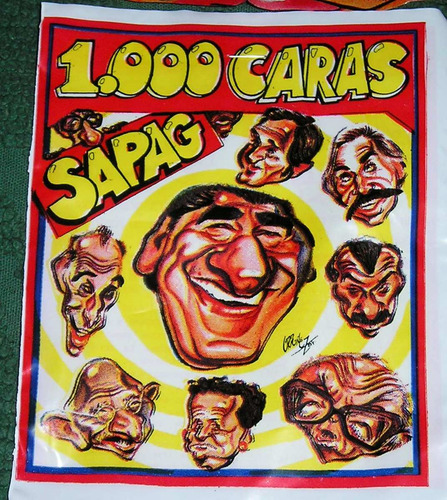 Sobre Retro Las 1000 Caras De Sapag Mascaras Famosos