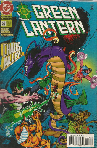 Green Lantern N° 58 - Em Inglês - Editora Dc - Formato 17 X 26 - Capa Mole - 1995 - Bonellihq Cx02 Abr24