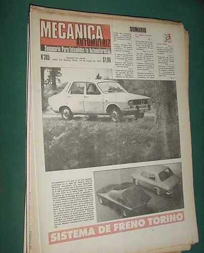 Diario Mecanica 385 - 13may71 Presentacion R12 Frenos Torino