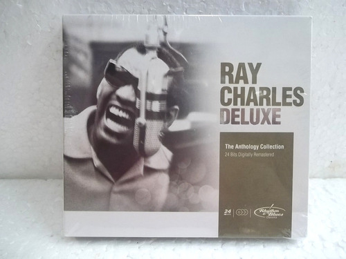 Ray Charles Deluxe Box 03 Cd's Lacrado Pronta Entrega