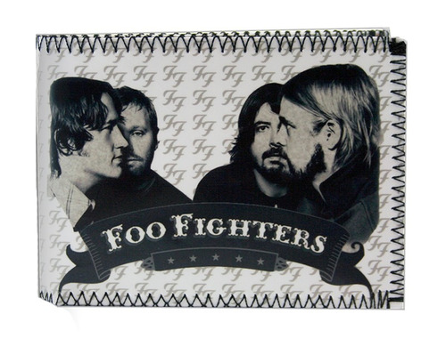 Billetera Foo Fighters Musica Dave Grohl Con Tarjetero