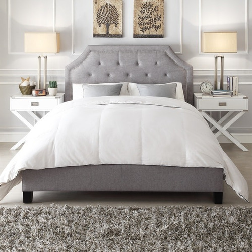 Inspire Q Grace On Tufted, Inspire Q Queen Bed