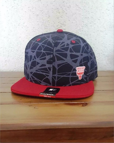 Boné Snapback Aba Reta  Chicago Bulls Estampado