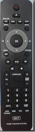 Controle Remoto Para Home Theater Philips Hts 3565 / 3566