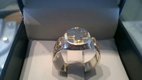 Anillo De Enfermera De Plata Y Oto Bajo