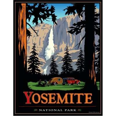 Yosemite Parque Nacional - California - Lámina 45x30 Cm.