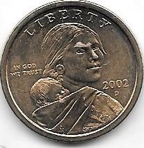 Moneda 1 Dolar Estados Unidos Año 2002 D Nativa Americana