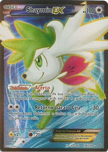 Shaymin Ex Full Art Super Raro - Céus Estrondosos(português)