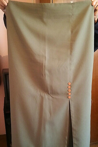 Pollera Larga Verde Musgo