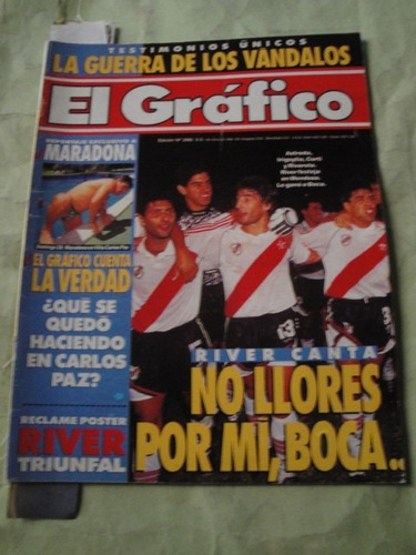 El Grafico 3982 River Maradona Racing San Lorenzo Barra Brav