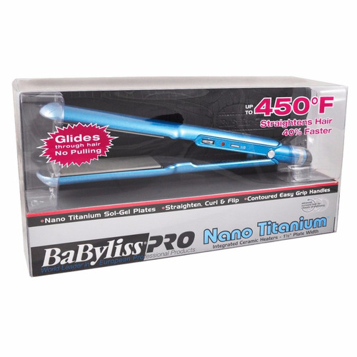 Imagen 3 de 7 de Planchita Pelo Babyliss Nano Titanium 9559 + Funda Alisados