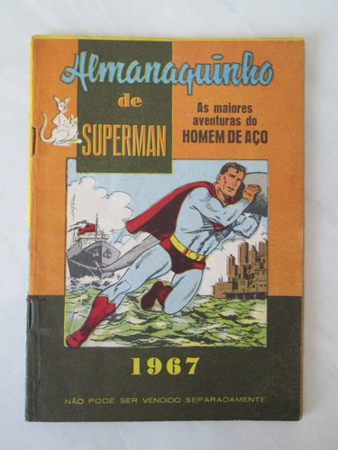 Almanaquinho Do Superman - Ebal - 1967