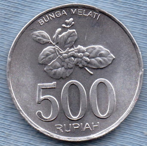 Indonesia 500 Rupiah 2003 * Flor Del Jasmin *
