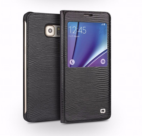 Case Flip Cover Qialino Cuero - Samsung Note 5