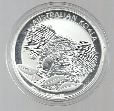 Australia 1 Dolar Koala Plata Prof
