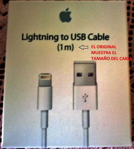 Cable Usb Lightning Para iPhone iPad De 1 Metro Original!