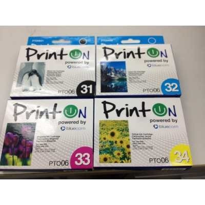 Cartucho Printon / Epson Impresora C67 C87 Cx3700 T063120