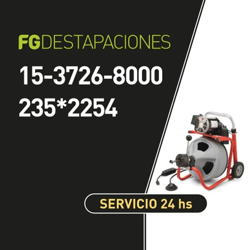 Imagen 4 de 6 de Destapaciones Cañerias,cocinas,baños,cloacas C/maquina