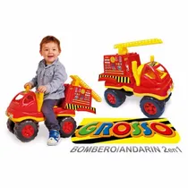 Comprar Grosso Camion Bombero Andarin 2 En 1 Original Luni