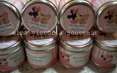 Latas Personalizadas Caramelera Souvenir Minnie Mouse X 10 U