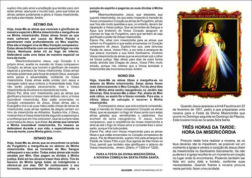 Folder - Hora Da Misericórdia - Novena À Misericórdia Divina