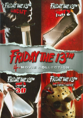 Dvd Friday The 13th 1 A 4 / Martes 13 / Incluye 4 Films