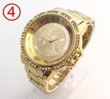 Relógio Feminino Frete Grátis Pulseira Dourada Mk Importado