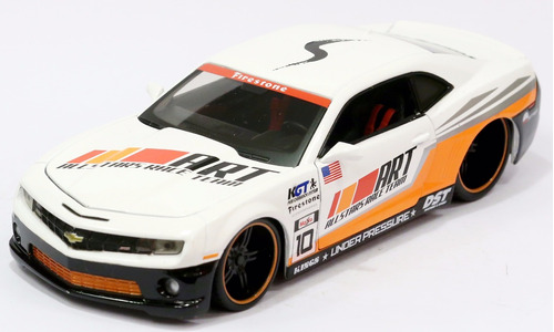 Miniatura Chevrolet Camaro Ss Rs 2010 Tunado Branco 1/24