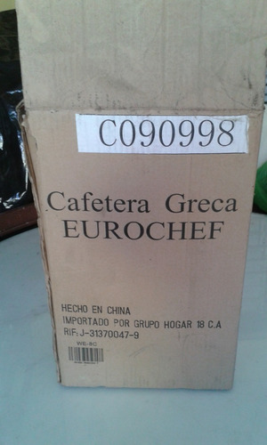 Cafetera Greca Eurochef 42 Tazas