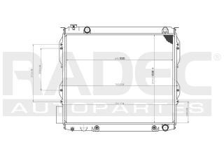 Radiador Toyota Tundra 2001-2002-2003-2004 V8 4.7 Lts Auto