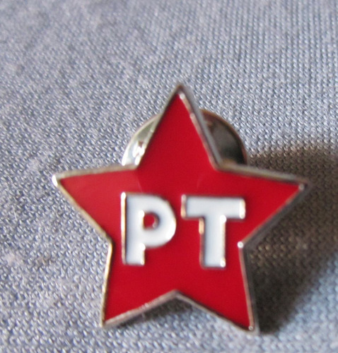 Pin Insignia  Política Partido De Los Trabajadores P T