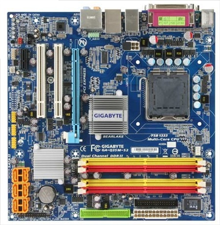 Placa Mãe Gigabyte Ga-q35ms2 775 Ddr2 8gb Quad Core Garantia