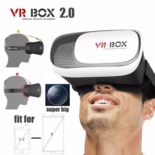 Gafas Realidad Virtual 3d Vrbox 2.0 Cardboard Vr