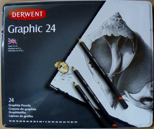 Derwent Graphic 24 9b - 9h Lata 24 Lapices Grafito