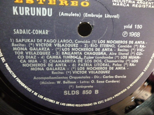 Waldo Belloso Huanca Hua Kurundu Vinilo Argentino (Usado)