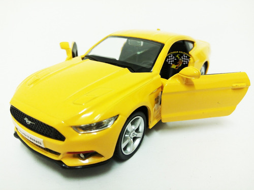 Miniatura Ford Mustang 2015 Amarela 1:32 Rmz Superior