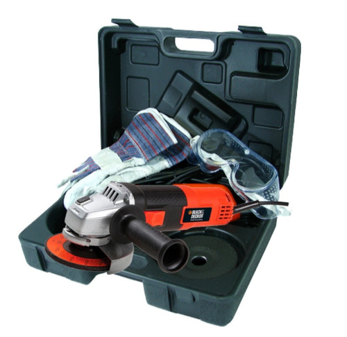 Esmeril Black And Decker 4-1/2 820w Con Maleta Y Accesorios