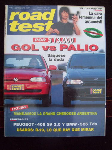 Road Test 83 9/97 Vw Gol Fiat Palio Grand Cherokee V8 Limite