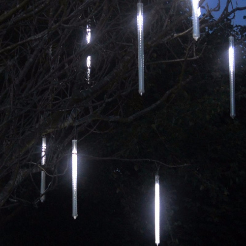 Kit 2 Cascatas Tubo Pisca Pisca Chuva De Gelo 96 Leds Branco | Parcelamento sem juros Kit 2 Cascatas Tubo Pisca Pisca Chuva De Gelo 96 Leds Branco | Parcelamento sem juros
