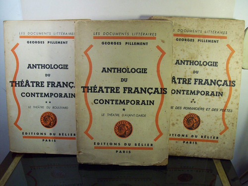 Adp Anthologie Du Theatre Francais Contemporain Pillement G.