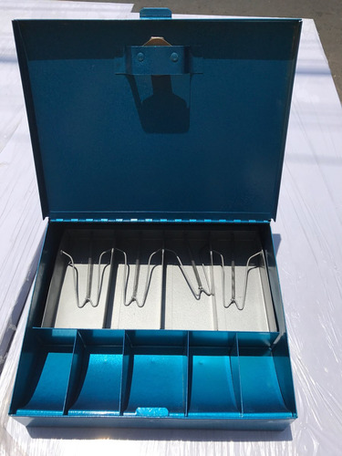 Imagen 2 de 6 de Caja Para Dinero Metalica Con Llave