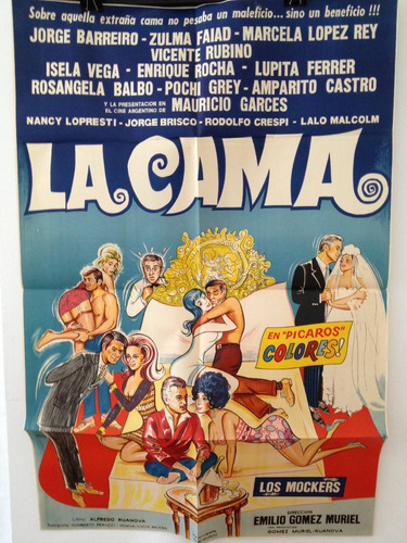 Afiche De Cine Original - La Cama - Emilio Gomez Muriel