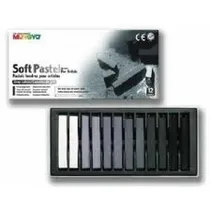 Comprar Pasteles Tiza Mungyo X 12 Tonos De Gris Mp  Tu-libreria
