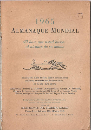 Almanaque Mundial 1965