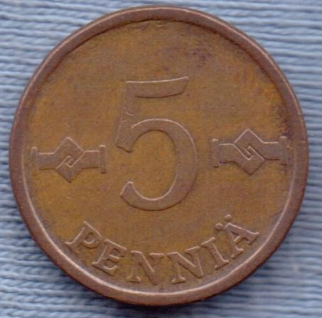 Finlandia 5 Pennia 1972 * Republica *