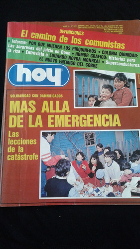 Hoy N° 523 Del 27 De Julio Al 2 De Agosto De 1987