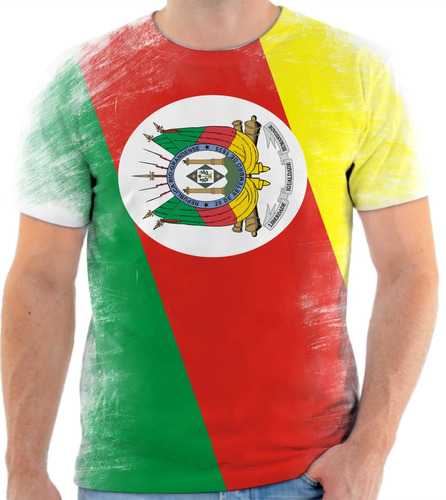 D1 Camiseta, Camisa Bandeira Do Estado Do Rio Grande D...