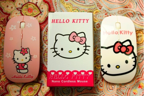 Mouse Hello Kitty - Inalambrico, Portátil Y Ultra Delgado!!